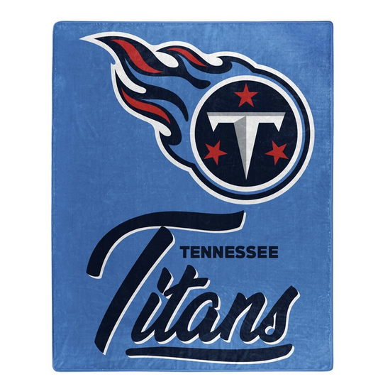 TENNESSEE TITANS SIGNATURE 50"X60" RASCHEL THROW BLANKET