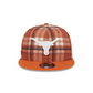 TEXAS LONGHORNS PLAID STATEMENT 9FIFTY SNAPBACK HAT