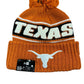 TEXAS LONGHORNS SPORT CUFFED KNIT WITH POM - ORANGE