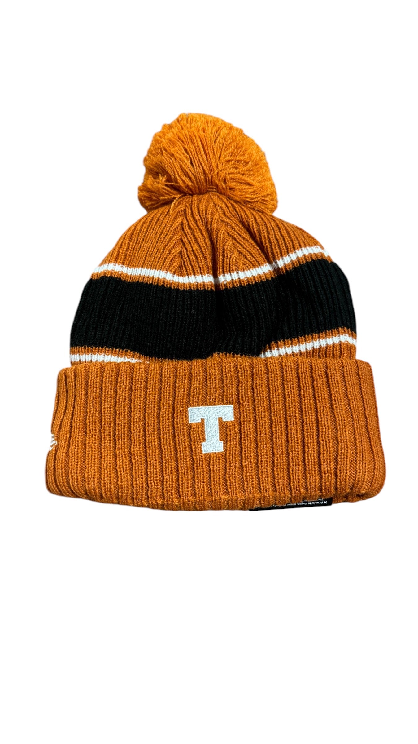 TEXAS LONGHORNS SPORT CUFFED KNIT WITH POM - ORANGE