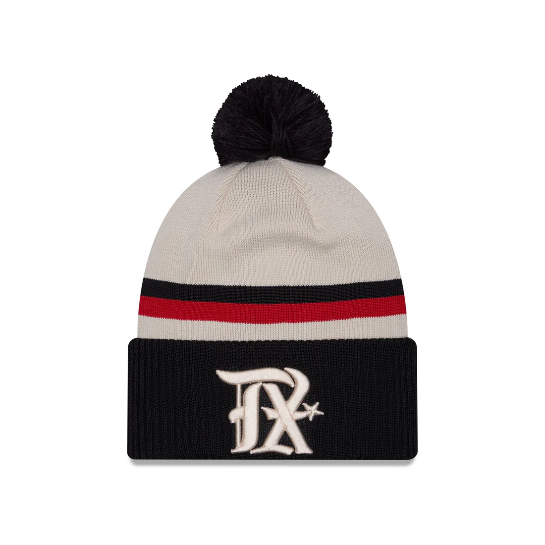 TEXAS RANGERS CITY CONNECT CUFFED KNIT BEANIE WITH POM