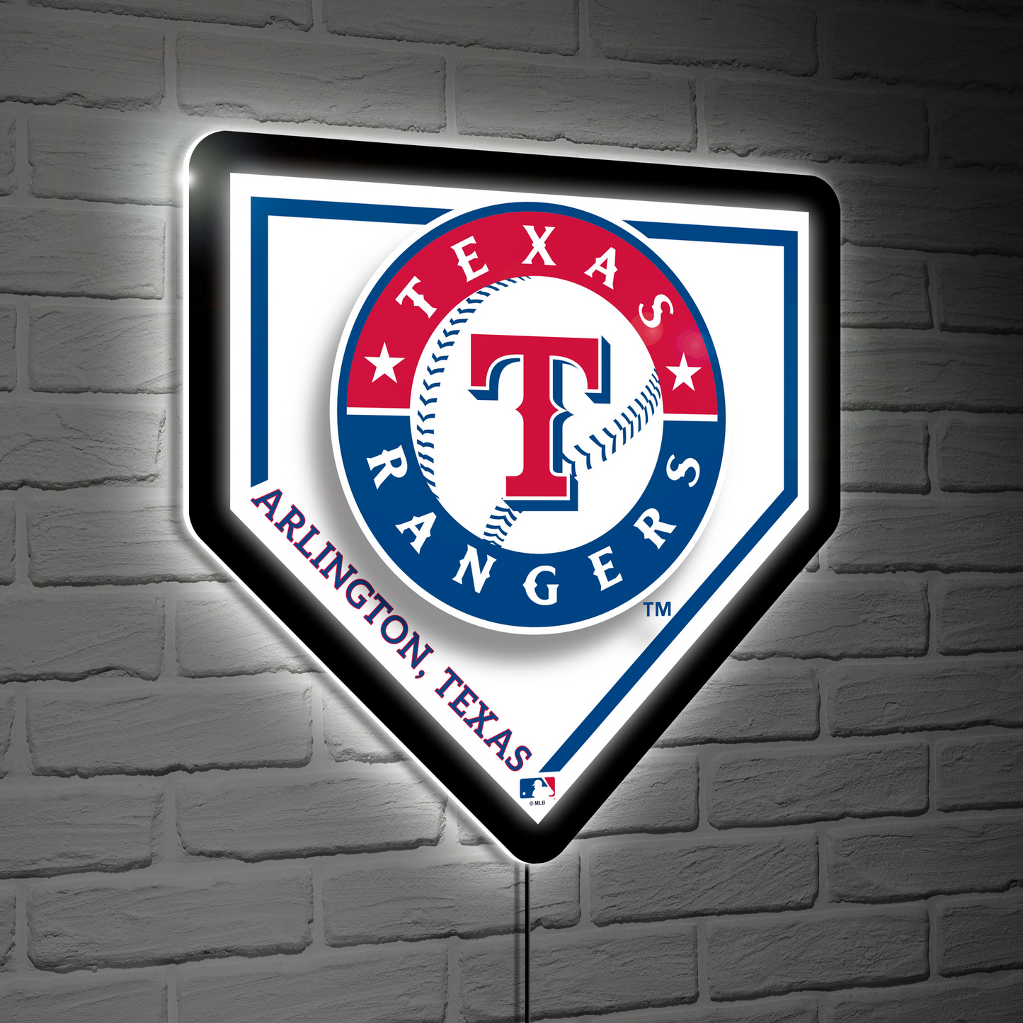 TEXAS RANGERS HOMEPLATE EDGELITE LED WALL DECOR