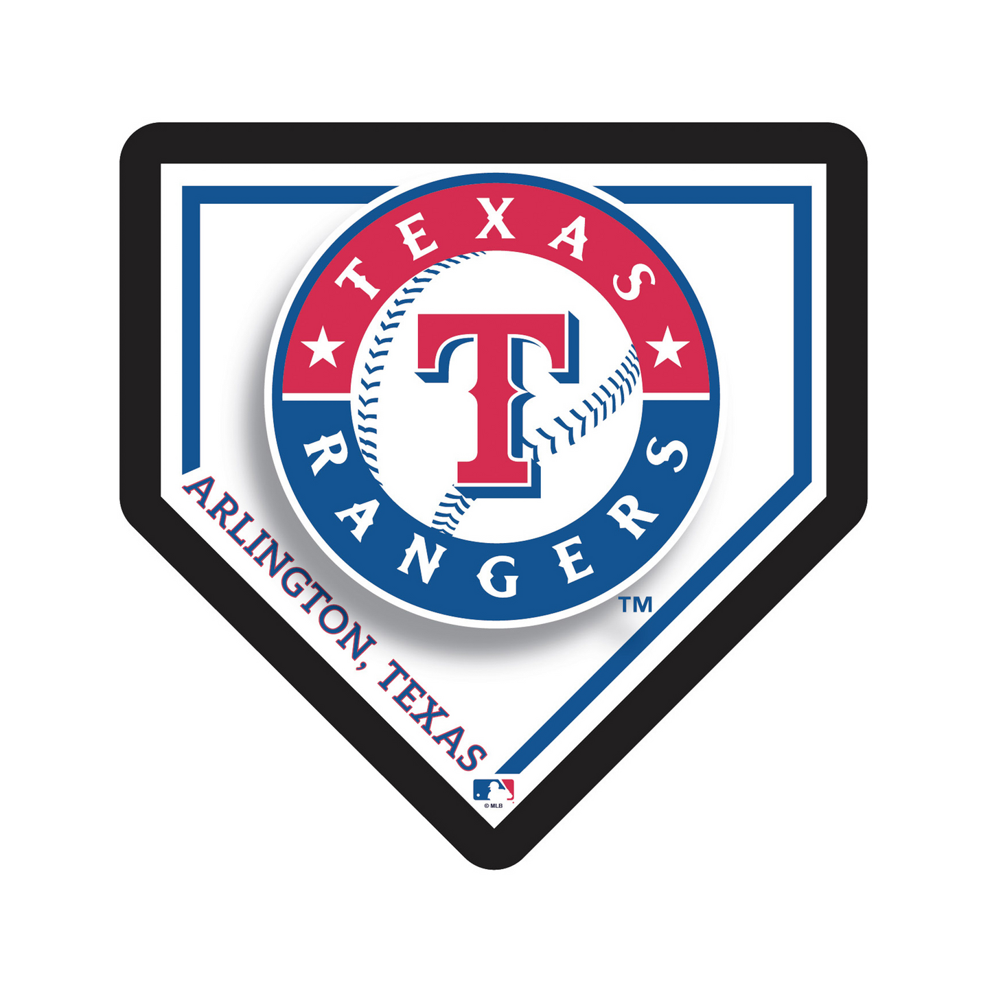 TEXAS RANGERS HOMEPLATE EDGELITE LED WALL DECOR