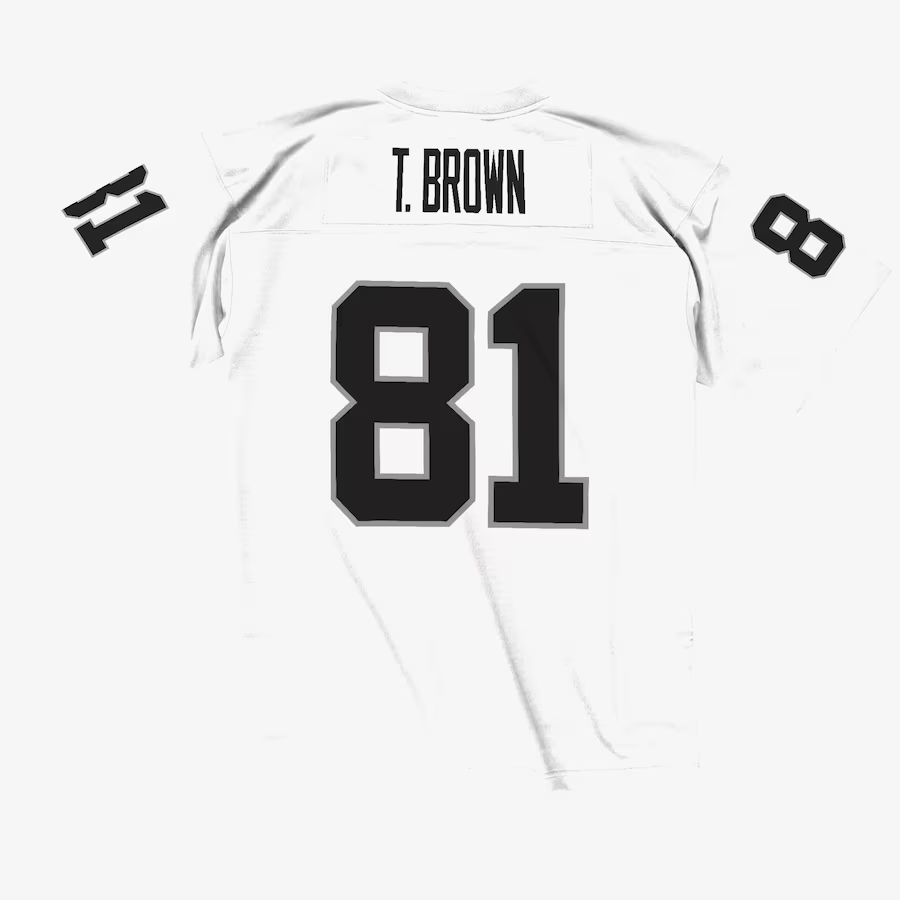 TIM BROWN LAS VEGAS RAIDERS MEN'S MITCHELL & NESS PREMIER JERSEY