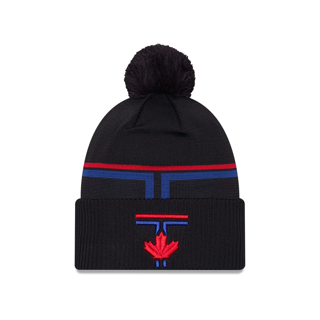 TORONTO BLUE JAYS CITY CONNECT CUFFED KNIT BEANIE WITH POM