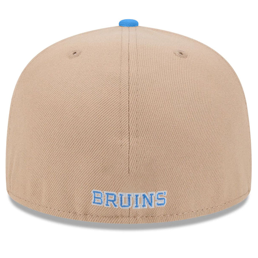 UCLA BRUINS TWO-TONE EVERGREEN BASIC 59FIFTY FITTED HAT - CAMEL/ POWDER BLUE