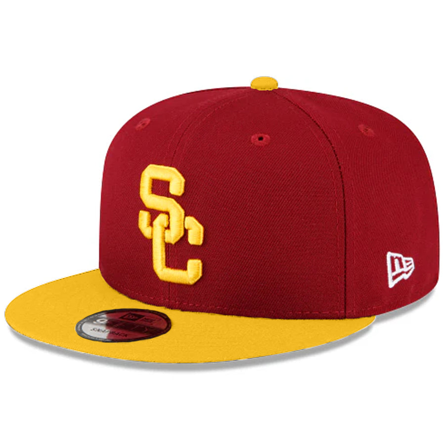 USC TROJANS TWO-TONE EVERGREEN 9FIFTY SNAPBACK HAT - MAROON/GOLD