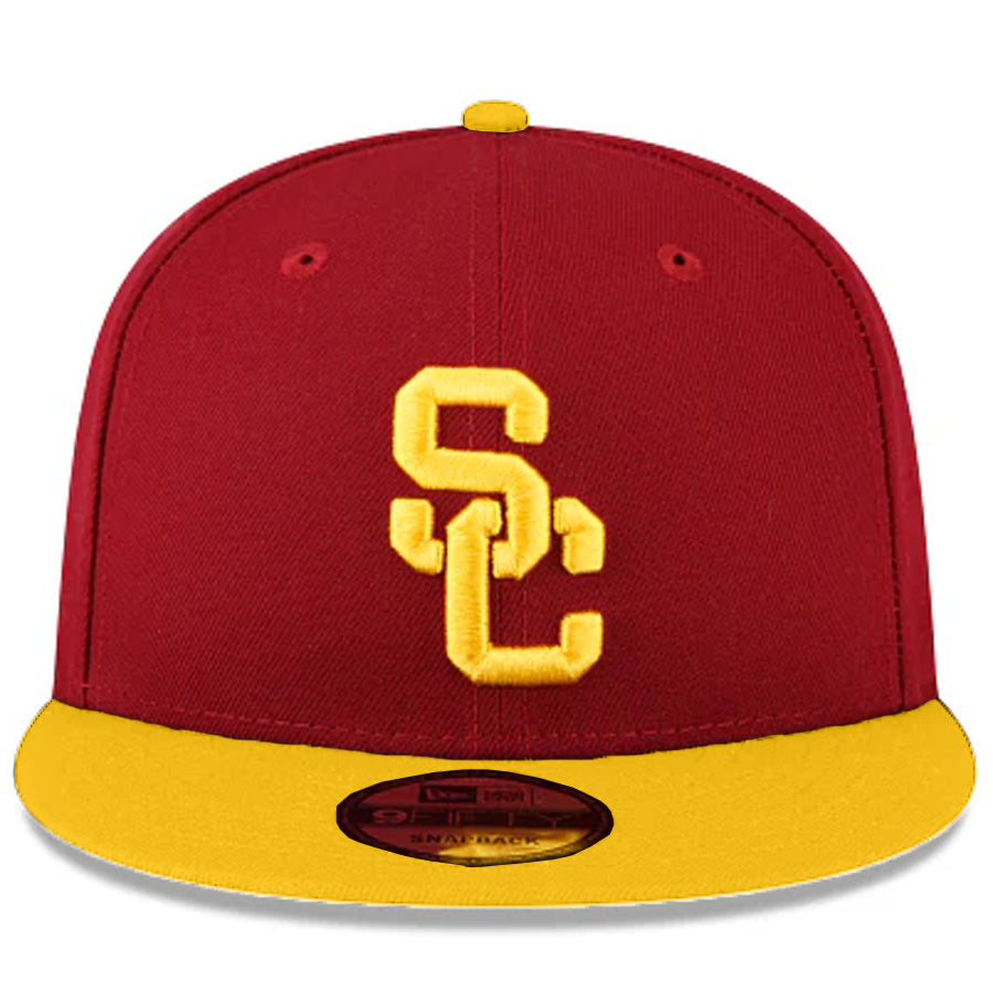 USC TROJANS TWO-TONE EVERGREEN 9FIFTY SNAPBACK HAT - MAROON/GOLD