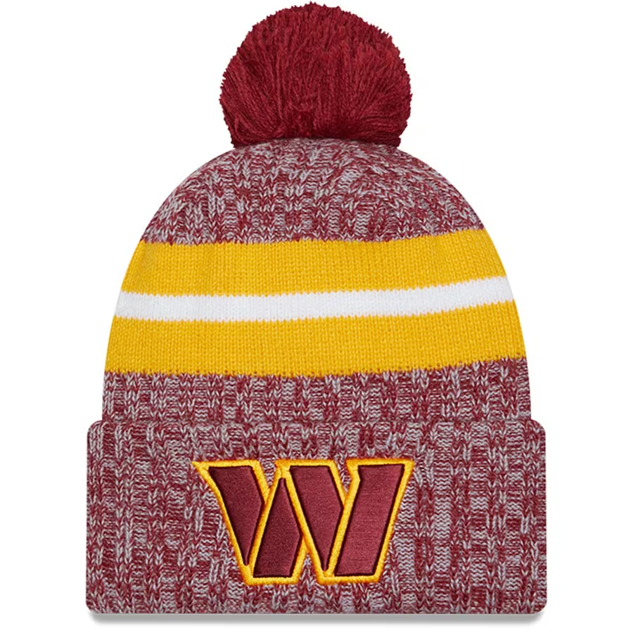 WASHINGTON COMMANDERS 2023 NFL SIDELINE CUFFED KNIT WITH POM