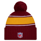 WASHINGTON COMMANDERS 2024 NFL SIDELINE CUFFED KNIT BEANIE WITH POM - MAROON