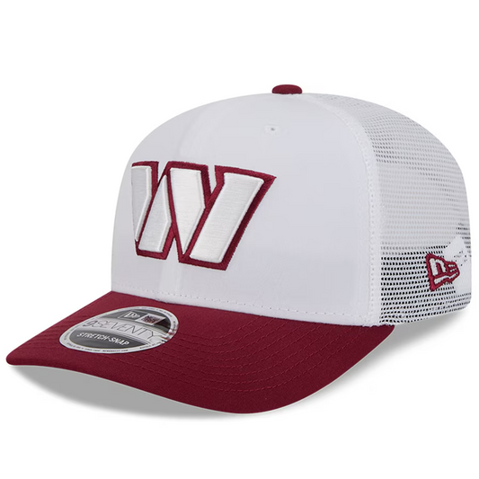 WASHINGTON COMMANDERS 2024 NFL TRAINING CAMP 9SEVENTY STRETCH SNAP TRUCKER HAT - WHITE