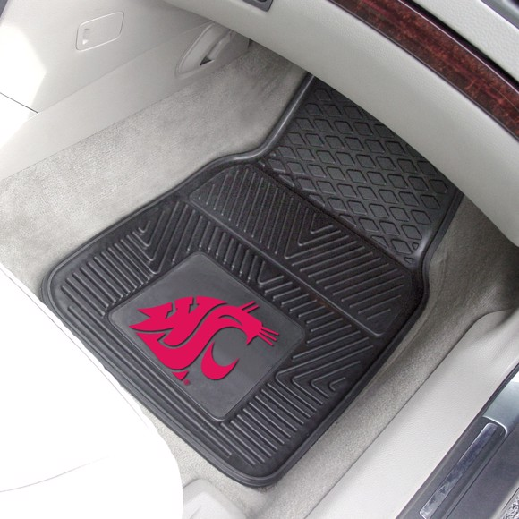 WASHINGTON STATE COUGARS VINYL CAR MAT SET