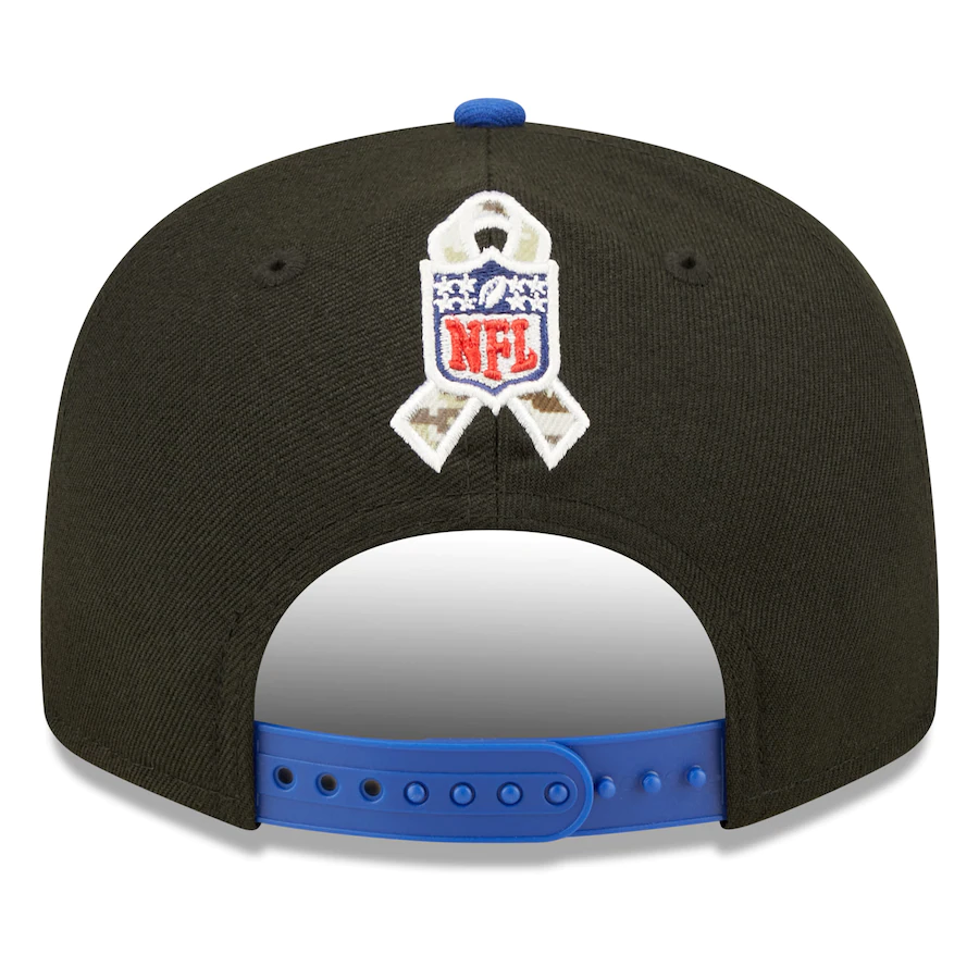 Men's New Era Black/Royal Buffalo Bills 2022 Salute to Service 9FIFTY Snapback Hat