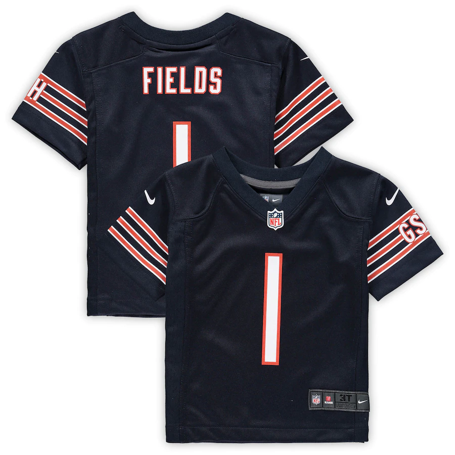 CHICAGO BEARS JUSTIN FIELDS KIDS MID TIER JERSEY