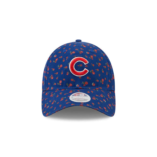 Chicago Cubs New Era Women's Floral 9TWENTY Adjustable Hat - Red