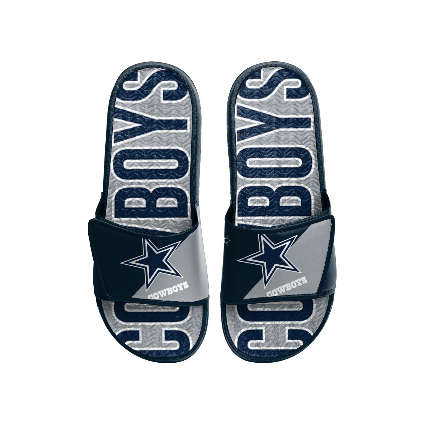 DALLAS COWBOYS MEN'S BIG LOGO GEL SLIDE