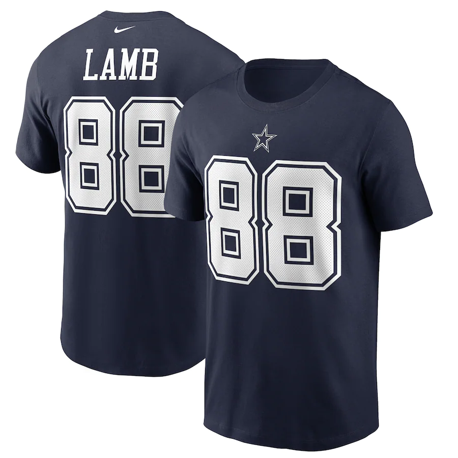 DALLAS COWBOYS CAMISETA CON NÚMERO DE NOMBRE DE CORDERO CEEDEE PARA HOMBRE