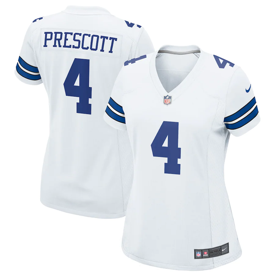 JERSEY DAK PRESCOTT GAME DALLAS COWBOYS MUJER - BLANCO