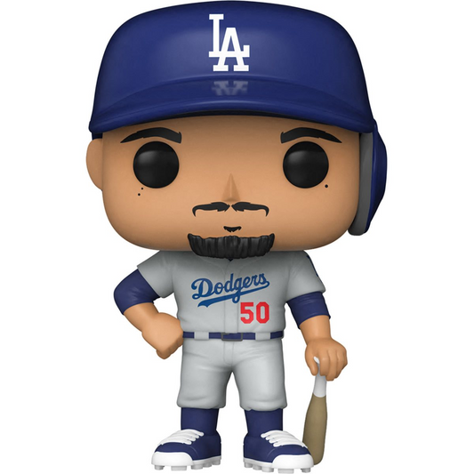 ¡FUNKO POP! MLB: LOS ANGELES DODGERS - FIGURA VINILO MOOKIE BETTS (GRIS)