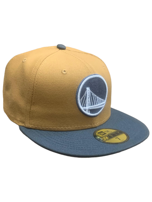 Men's New Era Pink Golden State Warriors Candy Cane 59FIFTY Fitted Hat