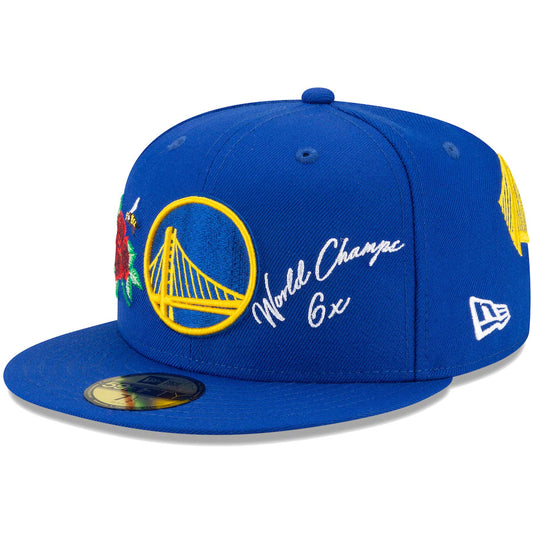 Golden State Warriors 2T COLOR PACK Charcoal-Red Fitted Hat