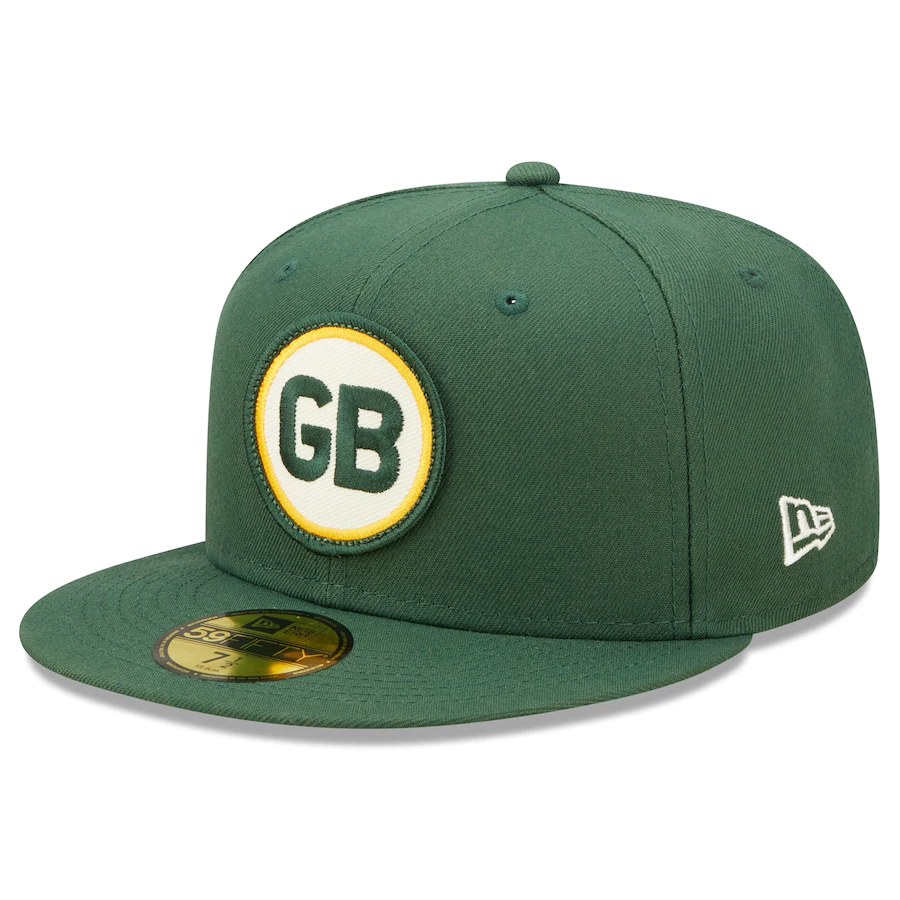 Men's New Era Green Bay Packers 2022 Sideline 59FIFTY Historic Fitted Hat