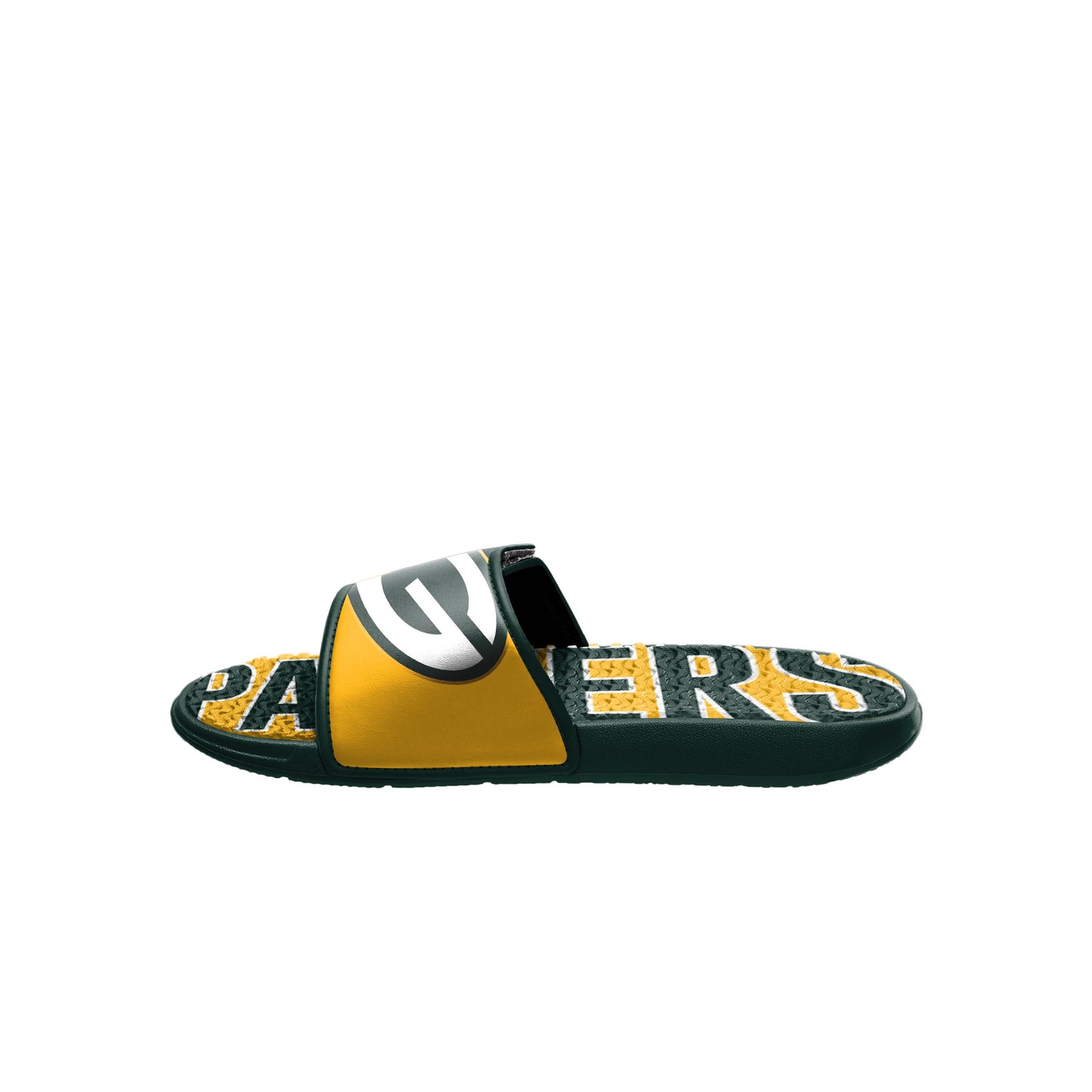 GREEN BAY PACKERS MEN'S BIG LOGO GEL SLIDE