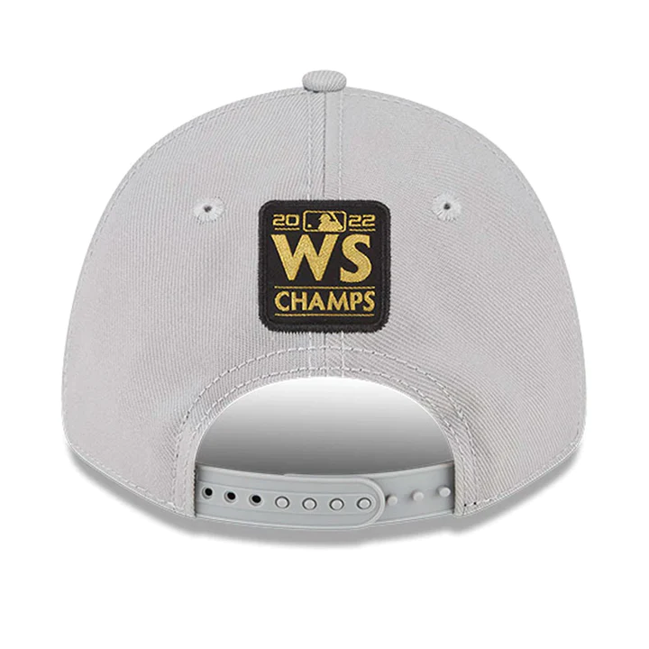 Houston Astros New Era 2022 World Series Champions Locker Room 9FORTY  Adjustable Hat - Gray