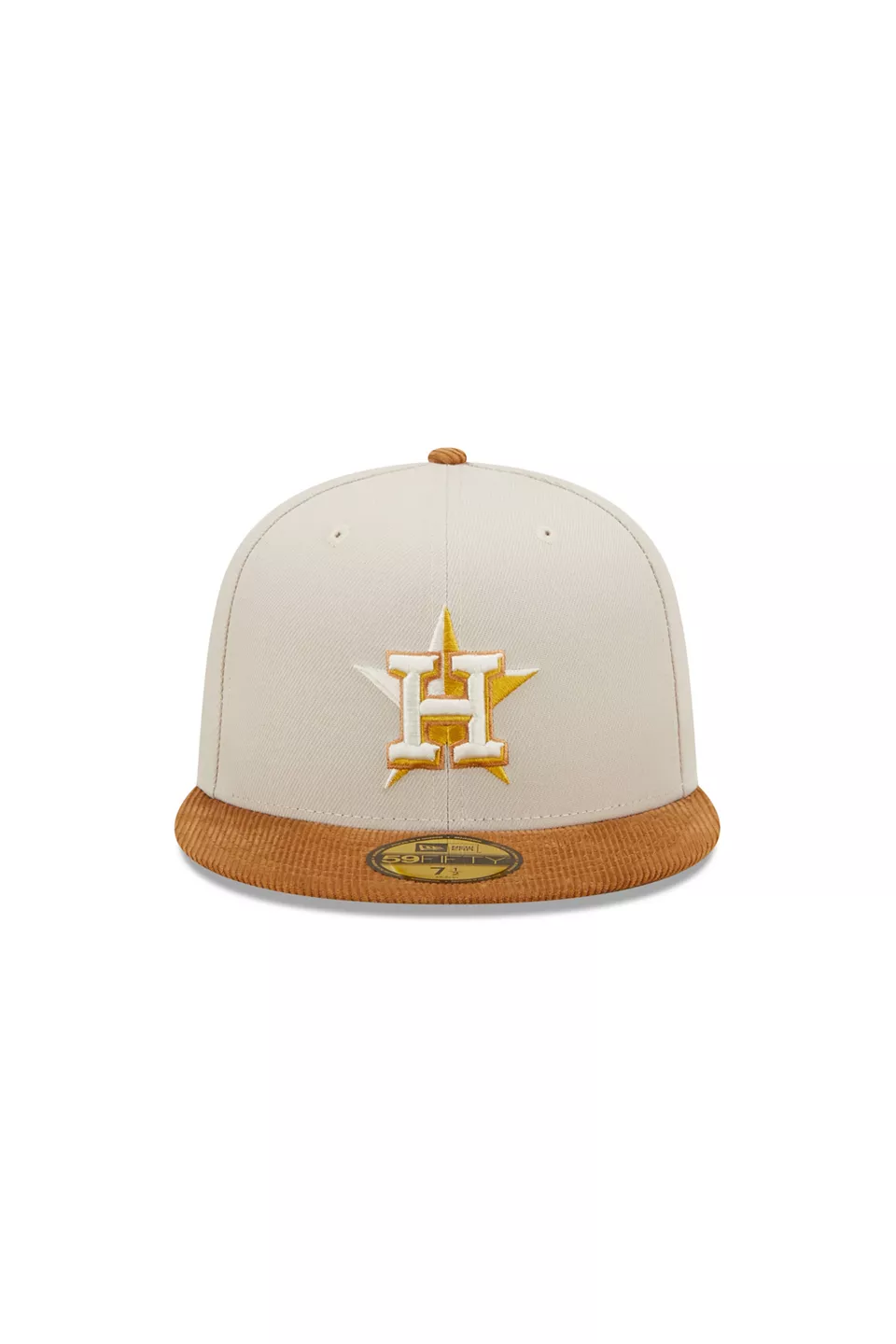 Houston Astros New Era Corduroy Golfer Adjustable Hat - Gray