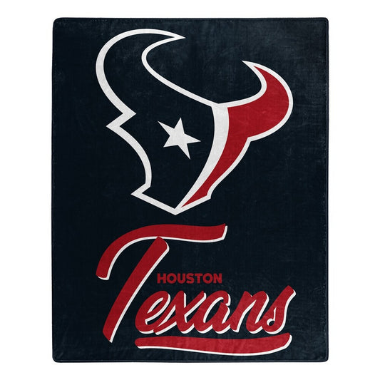 HOUSTON TEXANS L-SIDE 50"X60" RASCHEL THROW BLANKET