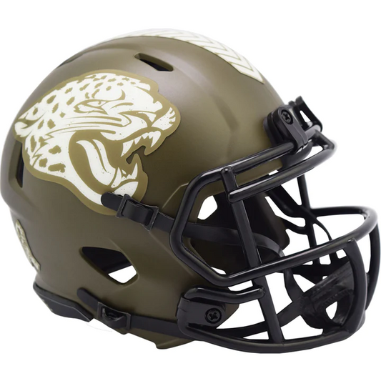 JACKSONVILLE JAGUARS 2022 SALUDO AL SERVICIO CASCO MINI SPEED