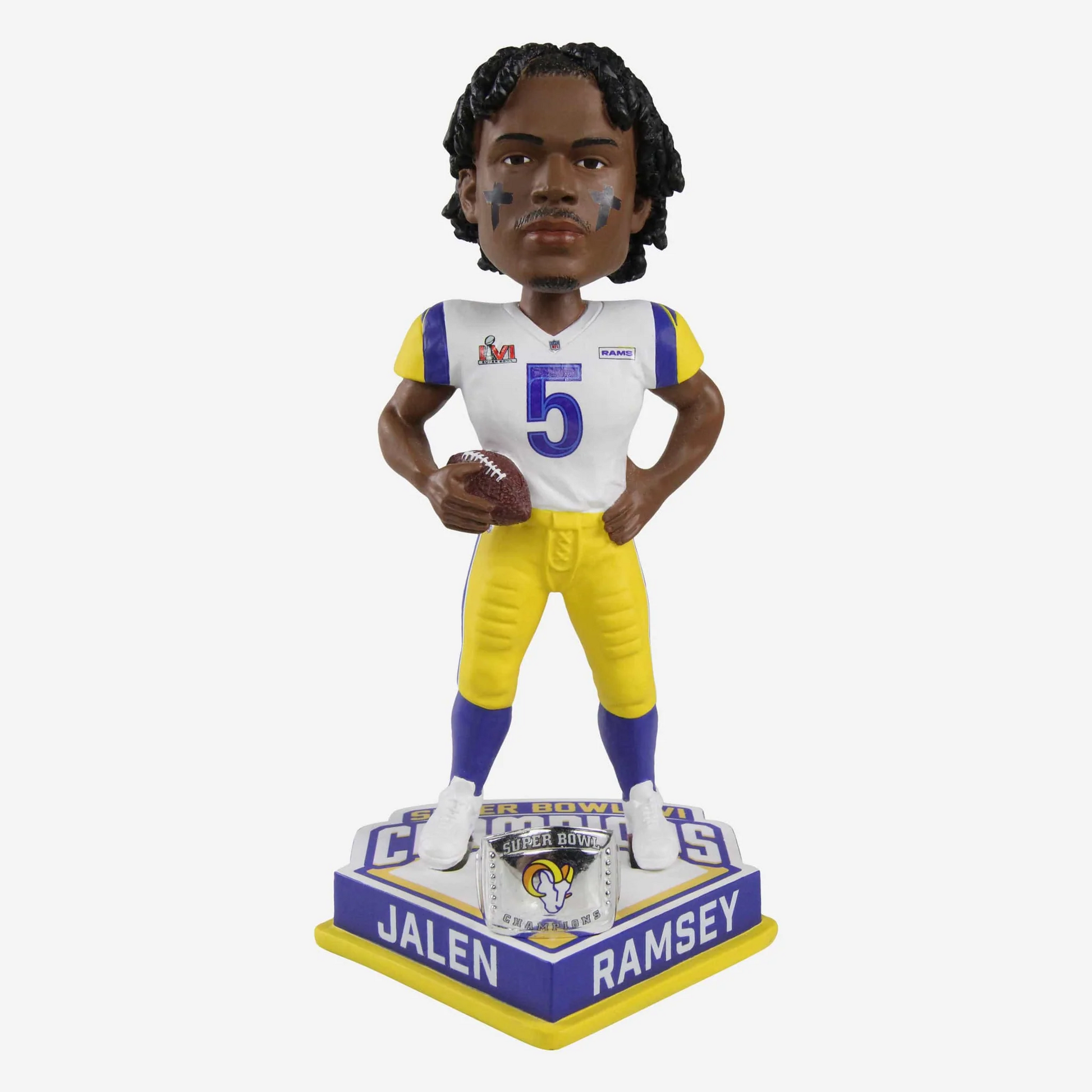 Jalen Ramsey (Los Angeles Rams) Super Bowl LVI Champions Bobblehead by FOCO