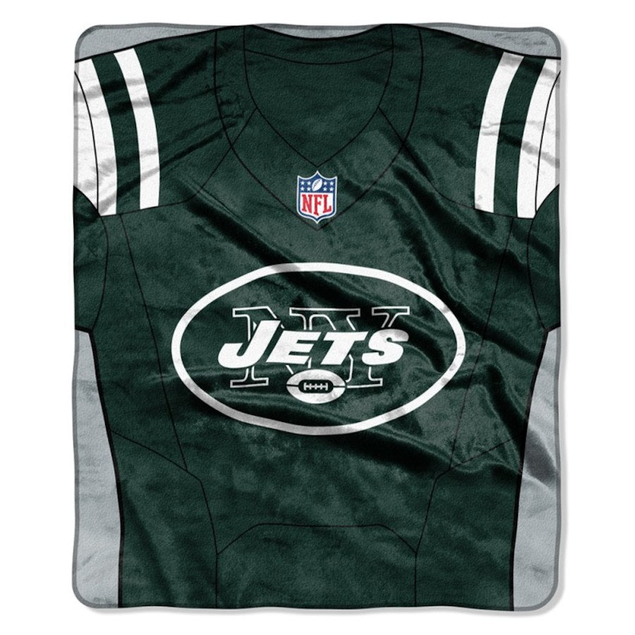 NEW YORK JETS SIGNATURE 50"X60" RASCHEL THROW BLANKET