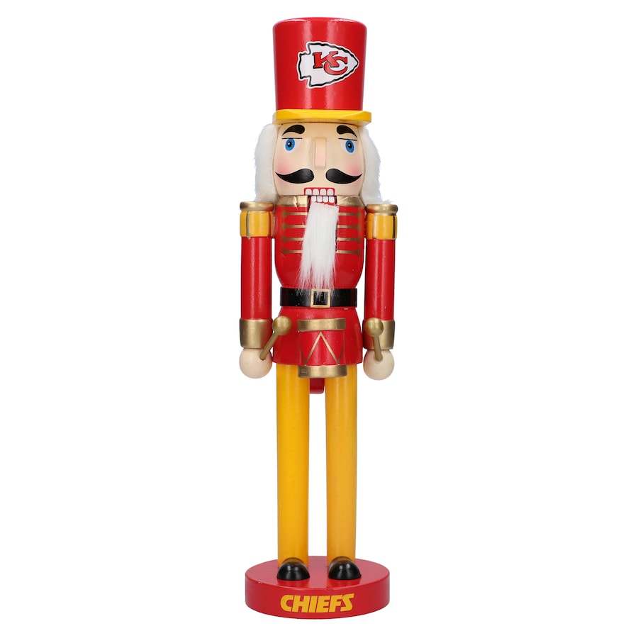 KANSAS CITY CHIEFS 14" TEAM HOLIDAY NUTCRACKER