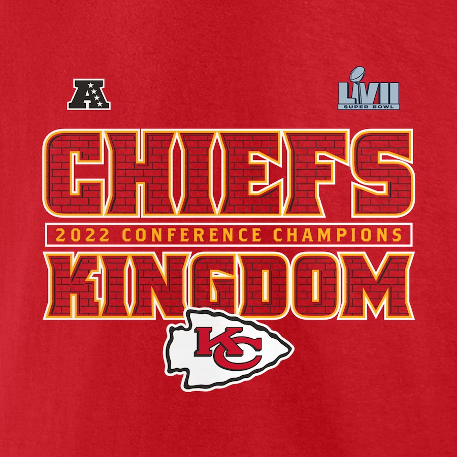 Men's Fanatics Branded Red Kansas City Chiefs 2022 AFC Champions Within Bounds Big & Tall T-Shirt
