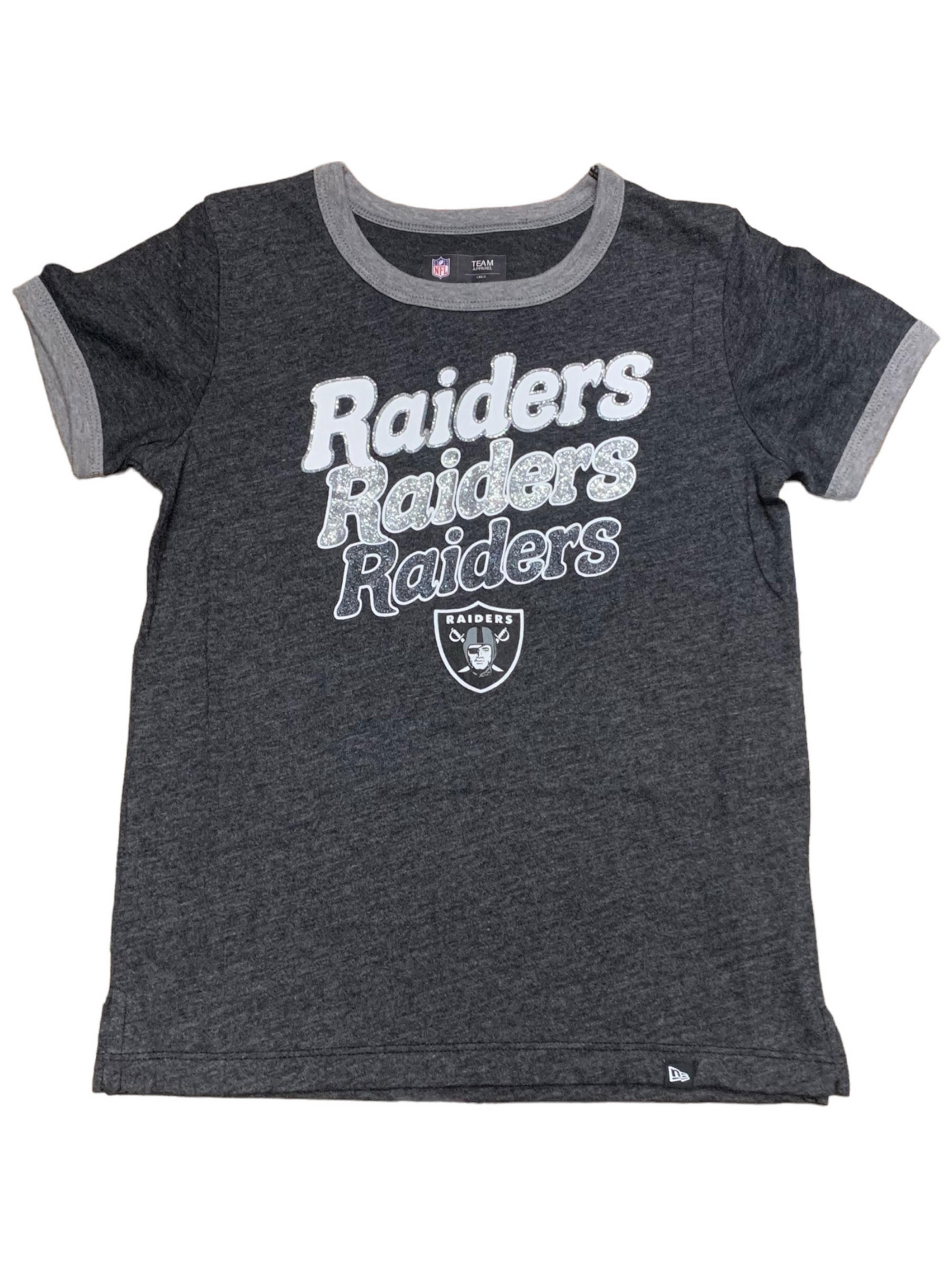 LAS VEGAS RAIDERS GIRLS TRIPLE TEAM TEE