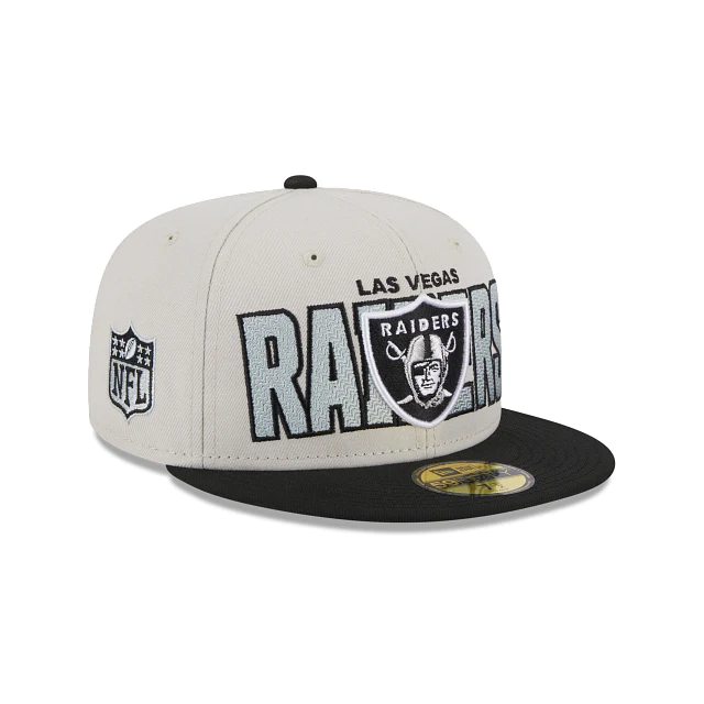 LAS VEGAS RAIDERS MEN'S 2023 NFL DRAFT HAT 59FIFTY FITTED