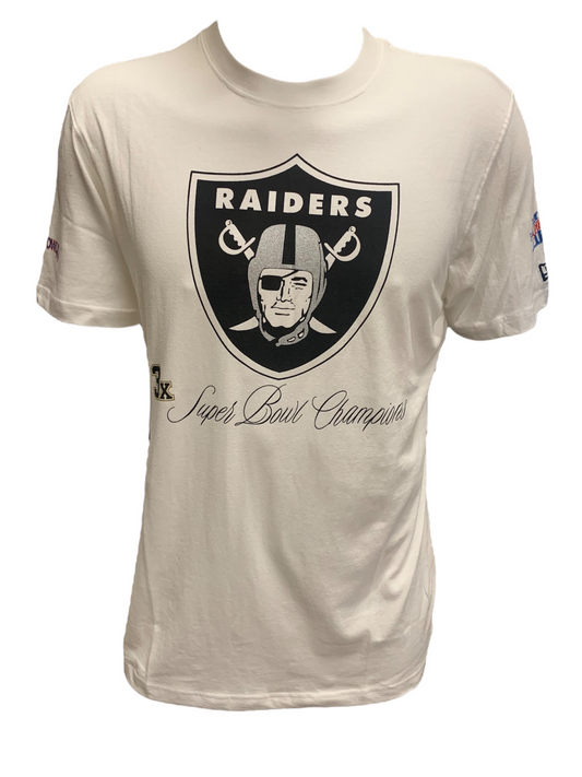 LAS VEGAS RAIDERS MEN'S HISTORIC CHAMPS TEE - WHITE