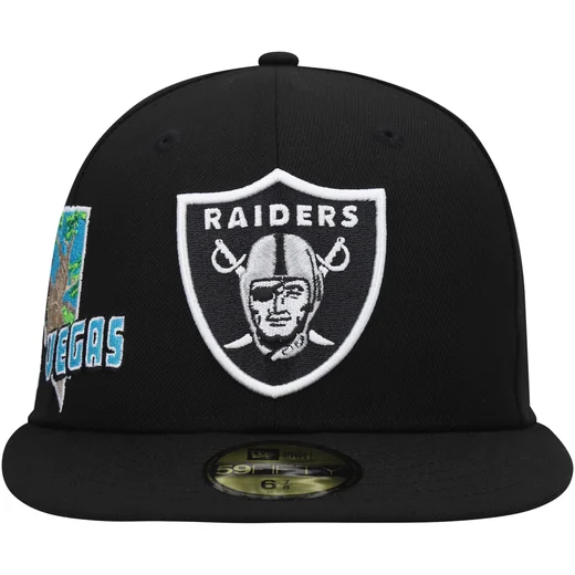 New Era 59Fifty Las Vegas Raiders City Original Hat - Grey, Black