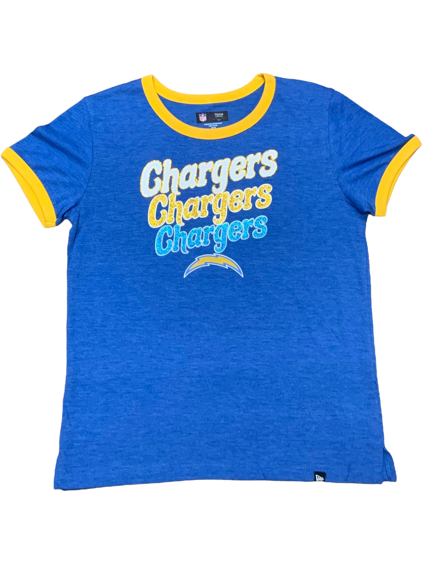 CAMISETA DEL EQUIPO TRIPLE PARA NIÑAS DE LOS CHARGERS DE LOS ÁNGELES