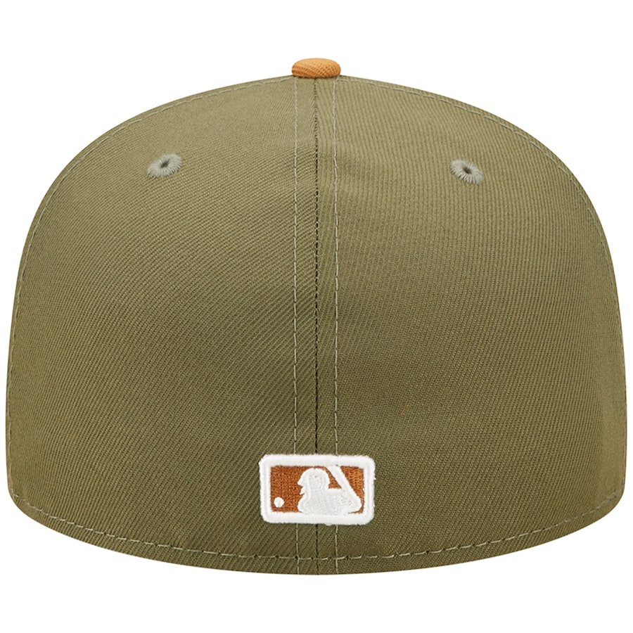 Los Angeles Dodgers 2-Tone Color Pack 59FIFTY Fitted Hat - Olive/ Brown NOVLBZ / 8