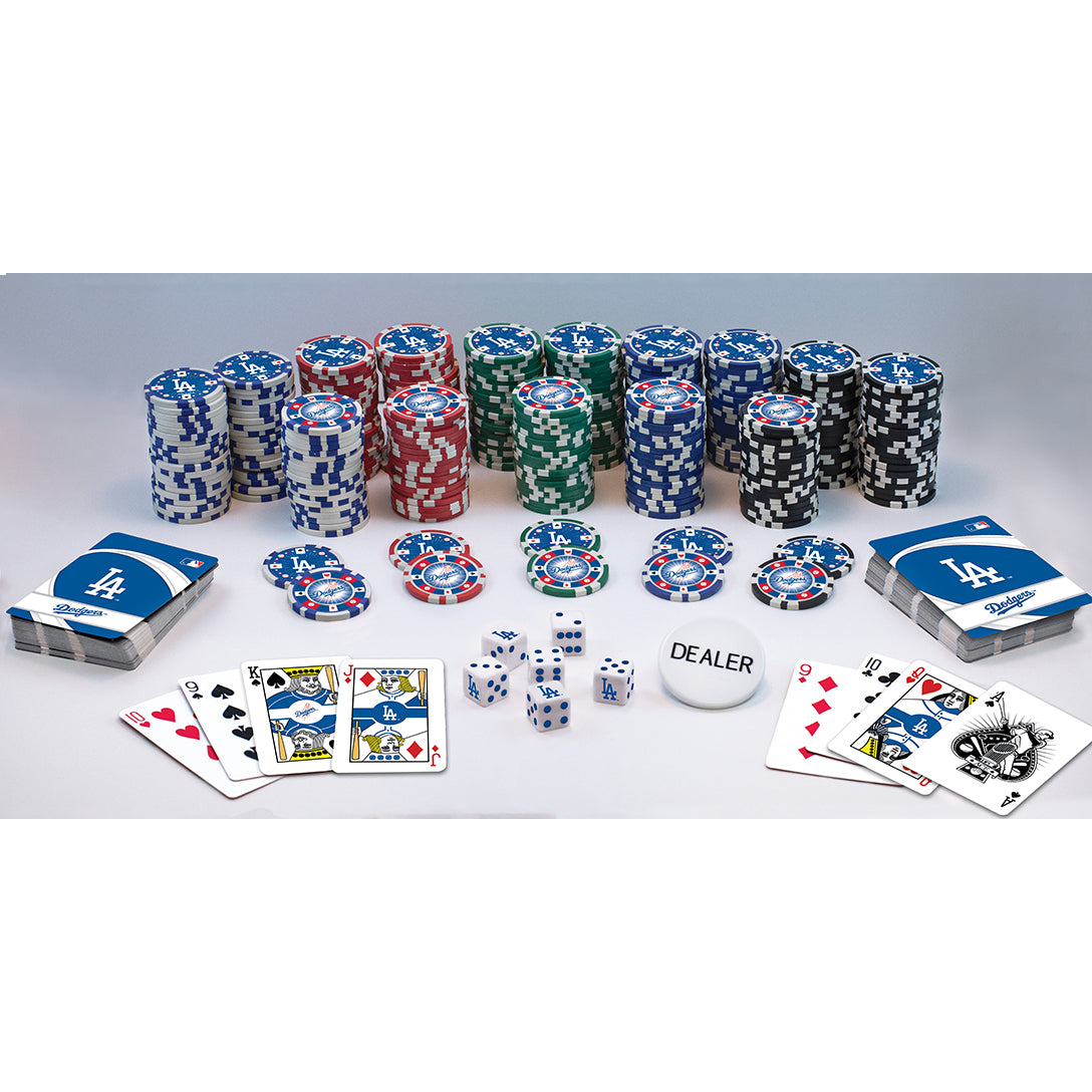 LOS ANGELES DODGERS 300 PIECE POKER SET