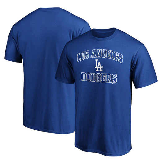 LOS ANGELES DODGERS MEN'S BLUE HEART AND SOUL T-SHIRT