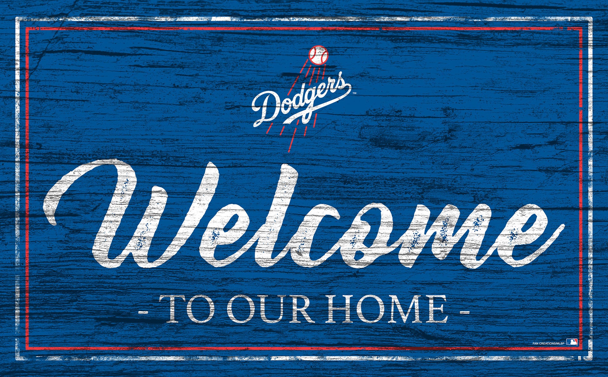LOS ANGELES DODGERS TEAM COLOR WELCOME SIGN – JR'S SPORTS