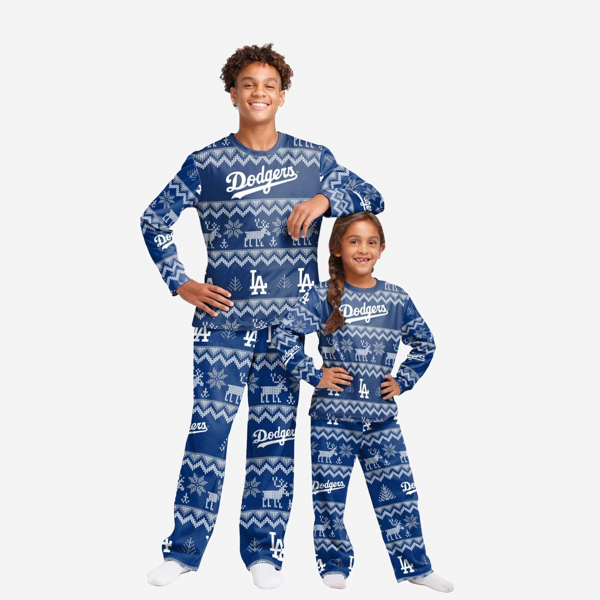 LOS ANGELES DODGERS YOUTH ALL OVER PRINT PAJAMAS