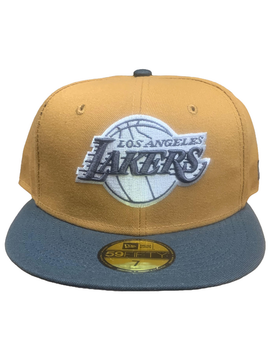 LOS ANGELES LAKERS HWC SAND & SKY FITTED HAT – JR'S SPORTS