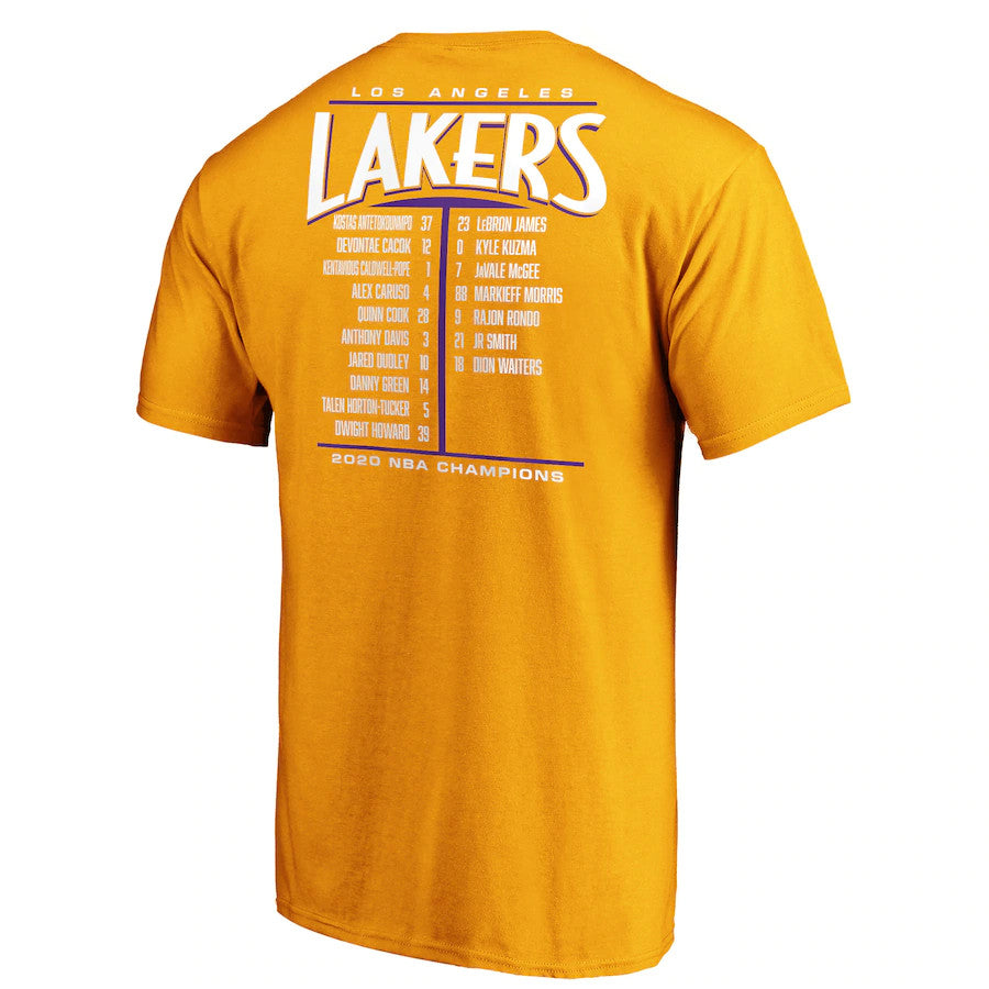 Fanatics Los Angeles Lakers Men's Streaking Dunk T-Shirt 20 GLD / XL