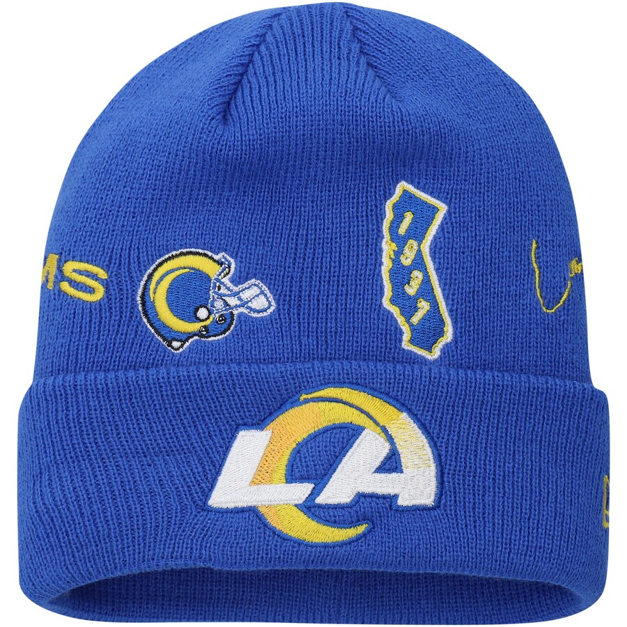 GORRO DE PUNTO DE IDENTIDAD DE LOS RAMS DE LOS ÁNGELES