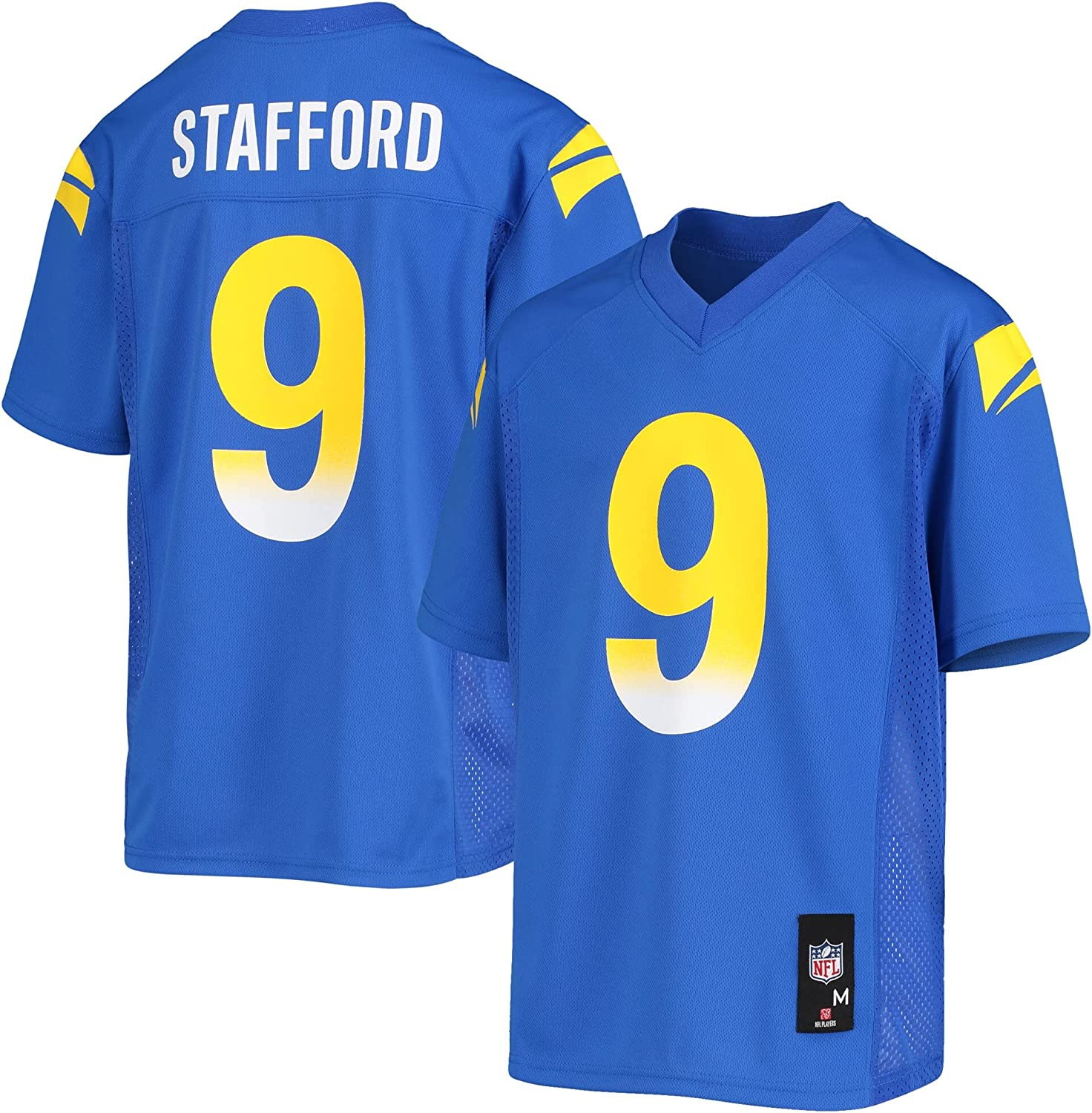 NFL Los Angeles Rams Boys' Short Sleeve Stafford Jersey - XS