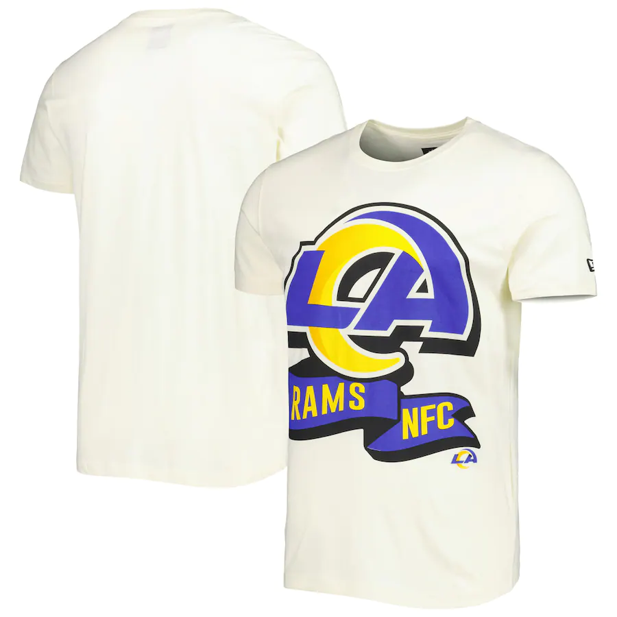 LOS ANGELES RAMS MEN'S 2022 SIDELINE T-SHIRT - CREAM